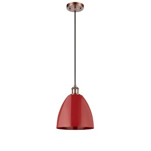 Plymouth Dome - 1 Light Cord Hung Mini Pendant In Industrial Style-12.88 Inches Tall and 9 Inches Wide - 1 of 1