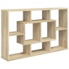 CLIHOME 8 Cubes Open-back Bookshelf Home Storage Display Shelf Wall Mounted Wooden Bookcase Organizer Rack - 4 of 4