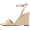Journee Collection Womens Konna Mid Heel Wedge Sandals - 2 of 4