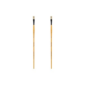 Mimik Hog Professional Synthetic Hog Bristle Paint Brush- Versatile Alternative to Natural Hog Hair Paint Brushes for Oil Painting, Acrylics, Inks, - 1 of 4