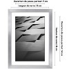 Americanflat Thin Picture Frame in Silver with Shatter Resistant Glass Horizontal and Vertical Formats for Wall and Tabletop - 5" x 7" - 2 of 4