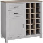 Vietti Bar Cabinet With Bottle Storage And Drawers Gray Maple South Shore Target