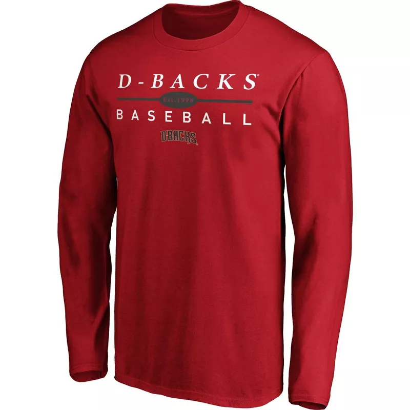 MLB Arizona Diamondbacks Men's Long Sleeve Core T-Shirt - S