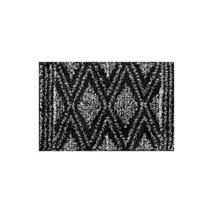World Rug Gallery Geometric Shag Area Rug – Durable for Living Room, Bedroom, or Entryway – Easy to Clean, Kid & Pet Friendly – Polyester with Jute - 1 of 4
