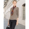 Allegra K Women's Work Office 3/4 Sleeve Boat Neck Houndstooth Printed Blouse - 3 of 4