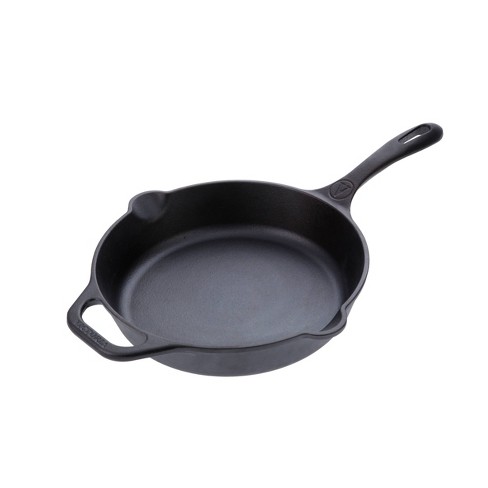 Victoria Seasoned Cast Iron Skillet Pan with Long Handle 10 4734534 :  : Kitchen