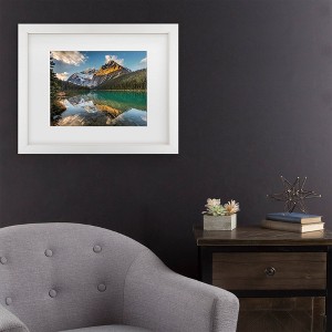 Trademark Fine Art Pierre Leclerc Edith Cavell Mountain Matted Framed Art - 1 of 4