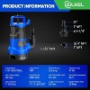Silvel 1HP Submersible Water Pump 5000GPH, Thermoplastic Portable Transfer Pump for Swimming Pool Garden Pond Basement, 26ft Cord - 2 of 4
