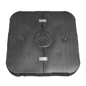 Kumasinova 34"/38“ Square Umbrella Base with Wheels,Water&Sand Filled Weighted Umbrella Stands for Offset Cantilever Umbrellas,Patio Umbrella Stand - 1 of 4