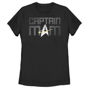 Women's Star Trek: The Next Generation Captain Mom  T-Shirt -  - - 1 of 4