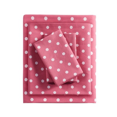 Cotton Polka Dot Printed Sheet Set