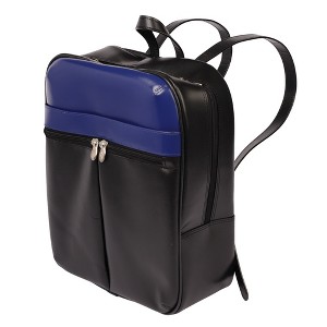Mcklein Edison Slim Backpack Black Navy Top Grain Cowhide Leather 88137 : McKleinUSA : McKleinUSA - 1 of 4