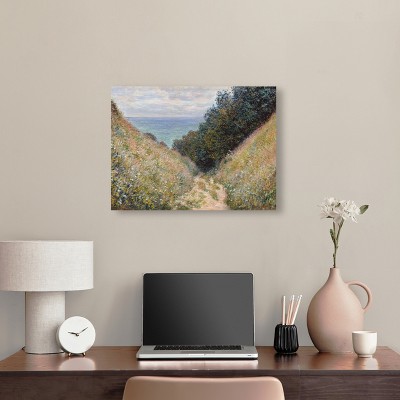 Monet Road at La Cavee Pourville 24" x 20" Wrapped Canvas Wall Art
