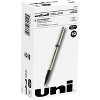 uniball Deluxe Rollerball Pens Fine Pen Point 0.7 mm Pen Point Size Black Champagne Barrel - Pack of 12 - image 2 of 4