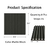 4 Pcs 23.6 Inch X23.6 Inch Sound-Absorbing And Soundproof Panels, Used As Wooden Strip Wall Panels For Interior Wall Decoration - 4 of 4