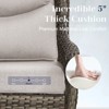 POCASSY Patio Swivel Chairs, Outdoor Wicker Swivel Glider Rocking Chairs with High Back and Thick Cushions for Porch Deck - 4 of 4