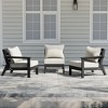 WestinTrends Avalon Outdoor Patio HDPE Sectional Sofa with Patio Cushions - 2 of 4