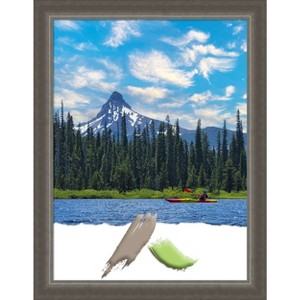 Amanti Art Domus Dark Silver Wood Picture Frame - 1 of 4