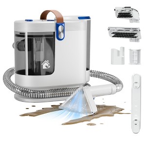 Portable Carpet Cleaner Machine, Carpet Shampooer, 15Kpa Upholstery Cleaner with 3 Tools, 54oz Large Water Tank, 16.4ft Power Cord - 1 of 4