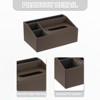 Unique Bargains PU Leather Magnetic Base Easy to Clean Multipurpose Paper Towel Holder 10.4 x 6.5 x 4.7 Inch 1 Pc - 3 of 4