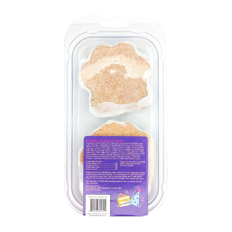 Molly&#39;s Barkery Cupcake &#38; Paw All Ages Dog Treat with Cinnamon &#38; Apple Flavor - 4.69oz, 4 of 8