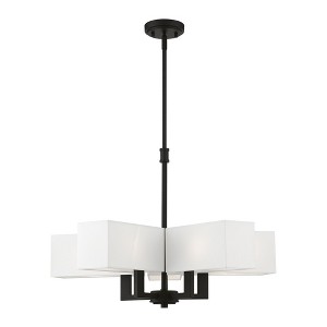 Livex Lighting Rubix 5 - Light Chandelier in  Black - 1 of 2