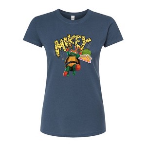 Women's - Teenage Mutant Ninja Turtles - Michelangelo AKA Mikey Fitted Graphic T-Shirt - 1 of 3