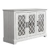 Galano 3-Door Sideboard with Mirrored Cut-Out Storage 45.7" W × 15.7" D × 29.3" H - 4 of 4