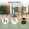 WestinTrends Playa 29.5" Outdoor Modern Polypropylene Plastic Patio Bar Height Stools (Set of 2) - 4 of 4