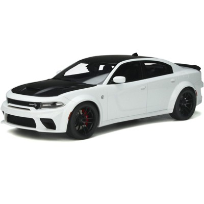 Dodge Charger SRT Hellcat Redeye White Knuckle and Matt Black Limited Edition to 999 pcs Worldwide 1/18 Model Car by GT Spirit