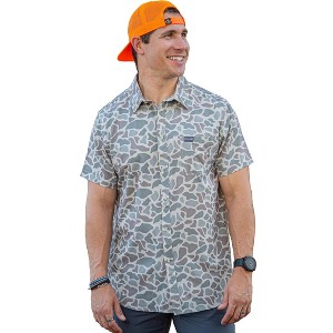 Burlebo Men's Performance Short Sleeve Button Up Shirt - 1 of 4