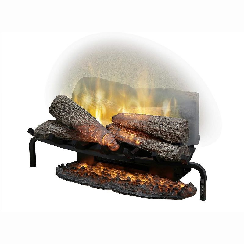 Dimplex Revillusion 25.6" W x 19" H x 13" D Electric Fireplace Log Set with Ashmat - Black, RLG25, 2 of 6