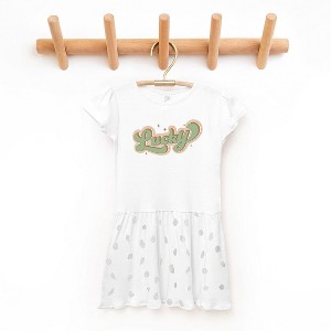 The Juniper Shop Lucky Retro Stars Toddler Graphic Dress - 1 of 3