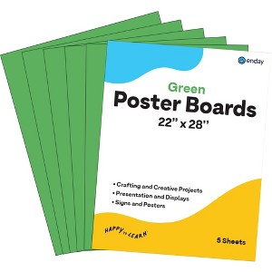 Poster Board Lightweight Craft Backing Boards for Presentations Office Sign Blank Painting Board Smooth Surface Poster Sheets for School - 1 of 4