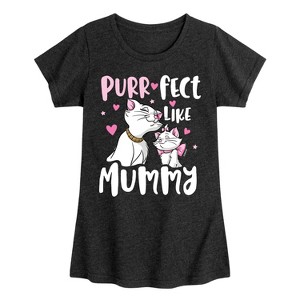Girls' - Disney - The Aristocats Purrfect Like Mommy Fitted Short Sleeve Graphic T-Shirt - 1 of 4