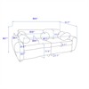 SKRAN Modern Sofa for Living Room, 84" Chenille Sofa Couch, Sectional Love Seat Couch, Upholstered Sofa for Apatment Bedroom Home Office (White) - 3 of 4
