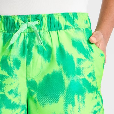 Art Class Boys' Tiedye Swim Trunks with Built in Boxers - Art Class™ Green M — фото 3