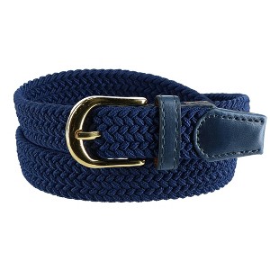 CTM Women's Elastic Braided Stretch Belt - 1 of 4