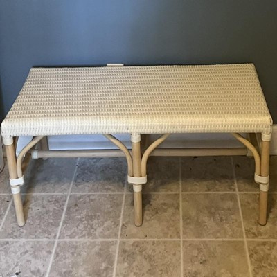 Target store rattan bench