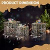 Syemin Decorative Holiday Scene Props Iridescent Gift Boxes Set of 3 Christmas Outdoor Indoor Decor Holiday Displays, White, 7.5"*7.5"*7.5" - 4 of 4