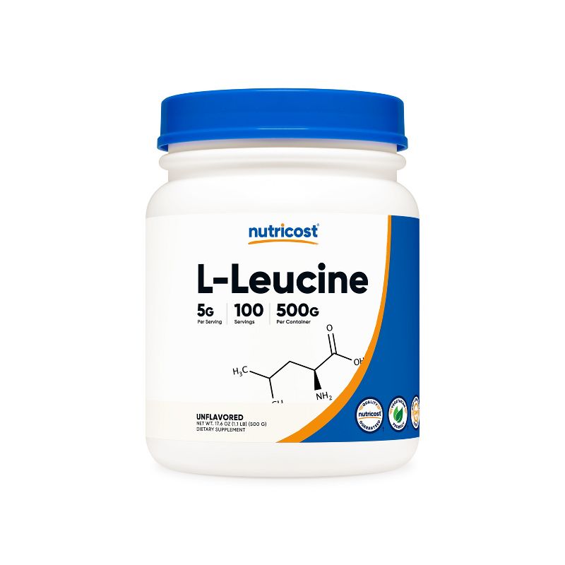 Nutricost L-Leucine Powder (500 Grams), 1 of 6