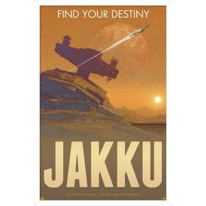 Trends International Star Wars: Jakku - Find Your Destiny by Russell Walks Framed Wall Poster Prints - 1 of 4