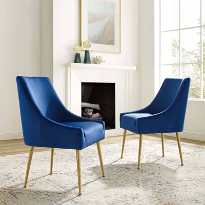 Set of 2 Discern Upholstered Performance Velvet Dining Chairs - Modway