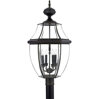 Quoizel Lighting Newbury 4 - Light Post Light in  Medici Bronze