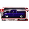 2006 Chevrolet Silverado Custom Pickup Truck Blue Metallic "Die-Cast Collection" Series 1/25 Diecast Model by Motormax - 3 of 3