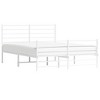 vidaXL Sturdy and Elegant Metal Double Bed Frame with Headboard, Footboard and Extra Under-Bed Storage Space - 2 of 4
