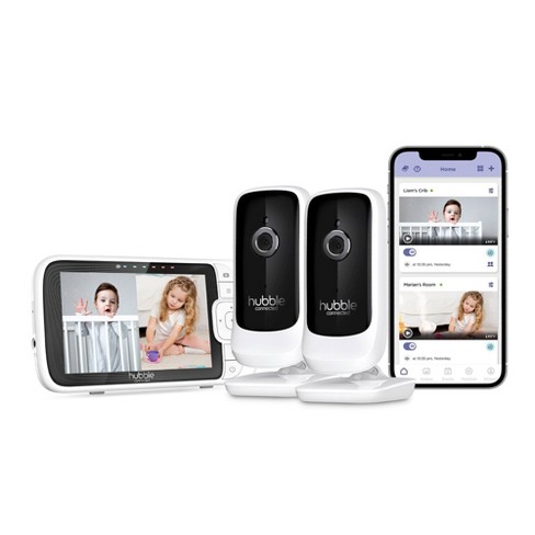 Hubble Connected Nursery Pal Link Premium 5 Smart Twin Baby Monitor