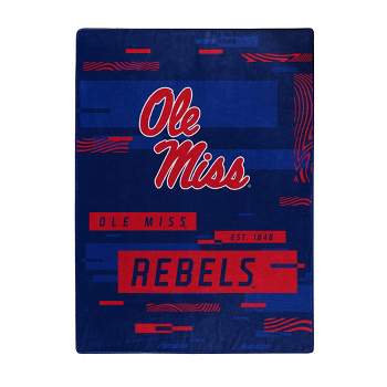 NCAA Ole Miss Rebels Digitized 60 x 80 Raschel Throw Blanket