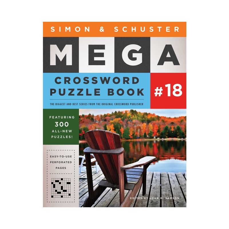 Simon & Schuster Mega Crossword Puzzle Book #18 - (S&s Mega Crossword Puzzles) by  John M Samson (Paperback), 1 of 2