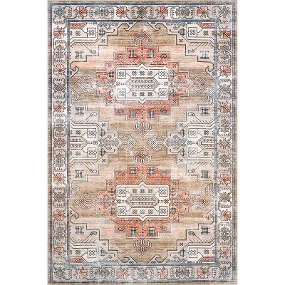 nuLOOM Emerson SpinClean Machine Washable Stain-Resistant Area Rug